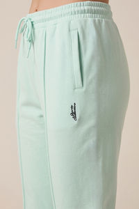 Zivame Knit Poly Athleisure Joggers - Opal Blue — thumbnail 5